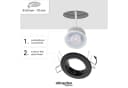 Oktaplex lighting LED Einbaustrahler Sedan Schwarz 3000K Bild 5
