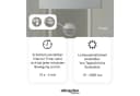 Oktaplex lighting Alto Außen-Wandleuchte E27 mit Bewegungsmelder silber Bild 3