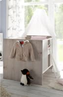 Storado Babyzimmer Sienna 7-tlg. Nelson Eiche Weiß Matt Komplettset Bild 4