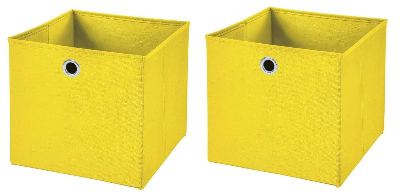 StickandShine Faltbox 2er Set 28x28x28 cm Gelb - Bild 2