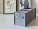 Stich-haltig CD Aufbewahrungsbox Grau meliert Filz Bild 4