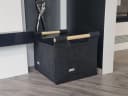 Stich-haltig Kaminholzkorb L mit Holzgriffen - Premium - abriebfestes Innenfutter Bild 1