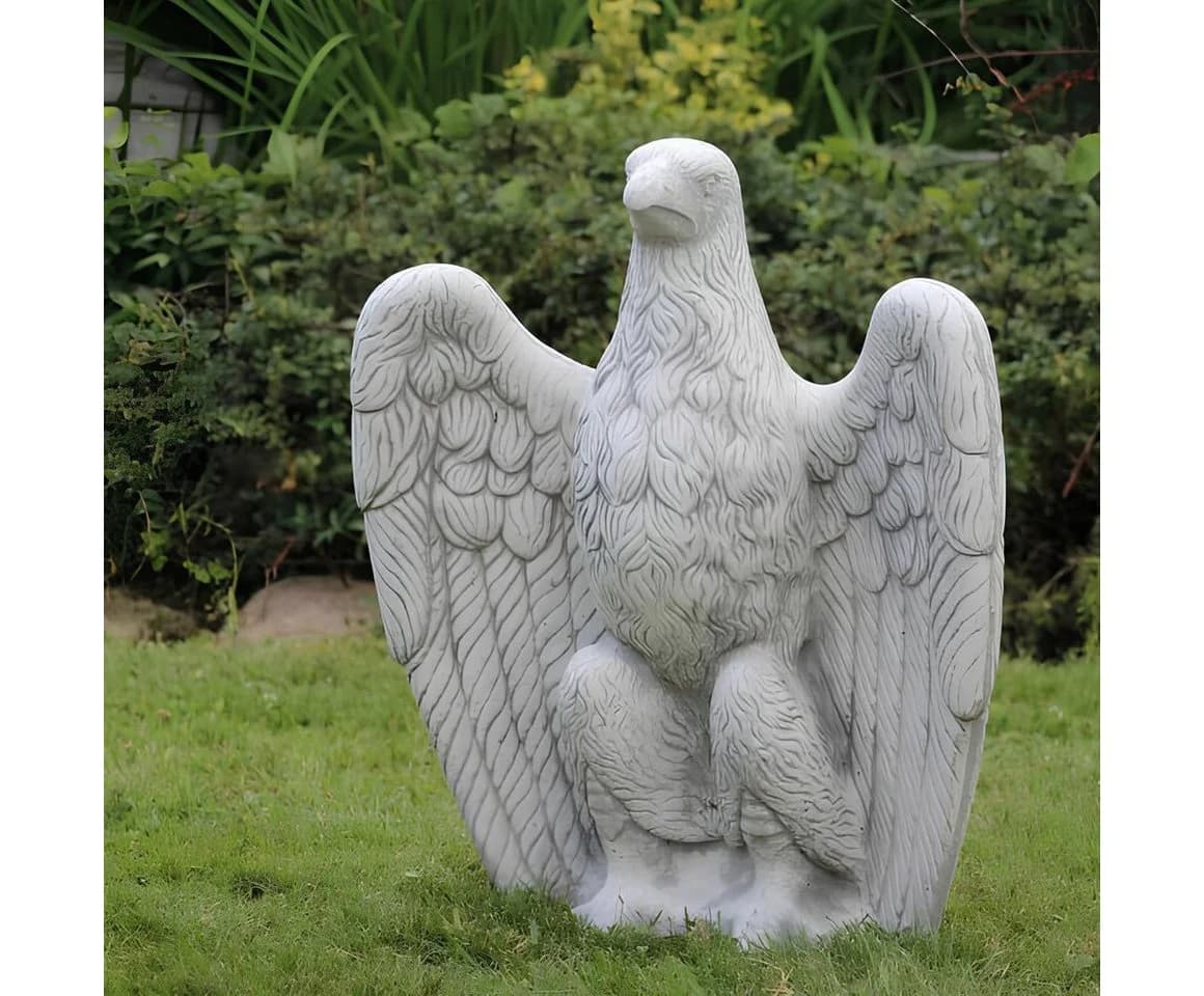 JVmoebel Skulptur Bundes Reichs Adler Statue aus Stein für den Garten