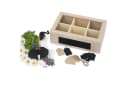 SURPRISA Geschenkbox Schotter Schatulle - 6 Fächer Holzbox mit Glasdeckel Bild 5