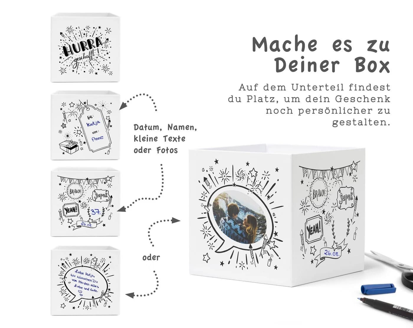 SURPRISA Geschenkbox Knobelbox mit Zahlenschloss - Bild 5