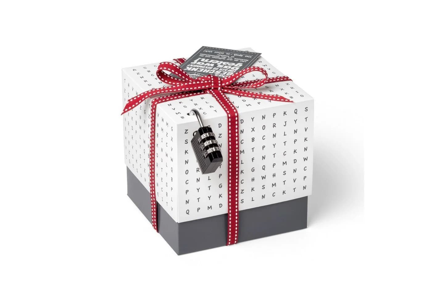 SURPRISA Geschenkbox Rätzel mit Zahlenschloss Weiß - Bild 2