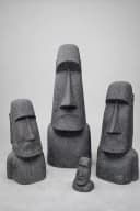 FaHome Moai Statue Gartenfigur Glasfaserbeton Bild 2