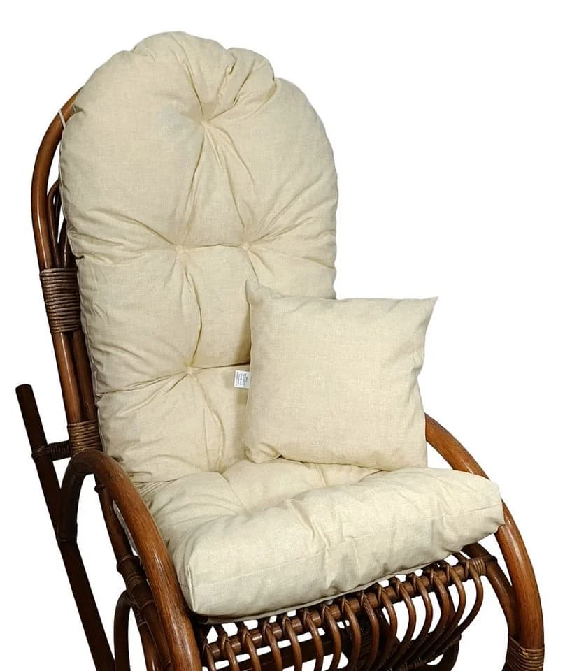 Rattani Polsterauflage für Schaukelstuhl und Liegestuhl 130x50x10 cm