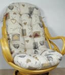 Rattani Sesselauflage Polster für Schaukelstuhl Drehsessel 135 cm Mirha Love Bild 1