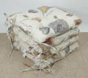 Rattani Sitzkissen Set 4x Beige Love Muster 42x42 cm Bild 2