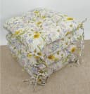 Rattani Stuhlkissen Set 4-tlg. 42x42 cm Blumenwiese Beige Bild 2