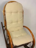 Rattani Polsterauflage für Rattan Schaukelstuhl Beige Bild 1