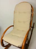 Rattani Polsterauflage für Rattan Schaukelstuhl Beige Bild 2
