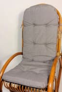 Rattani Polsterauflage für Rattan Schaukelstuhl Dunkelgrau Bild 2