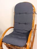 Rattani Polsterauflage Anthrazit für Rattan Schaukelstuhl Bild 1
