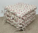 Rattani Sitzkissen Set 4x Beige Rose Muster Bild 1