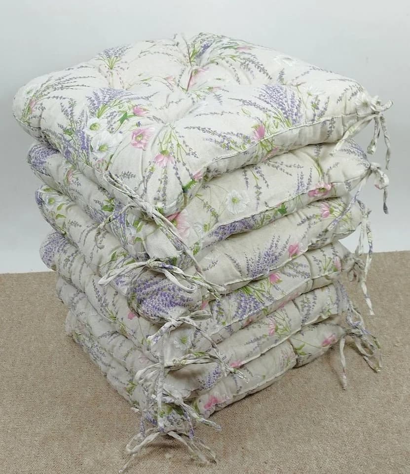 Rattani Stuhlkissen 6er Set Klara 42x42 cm Lavendel - Bild 2