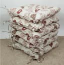 Rattani Sitzkissen Set 6x Stuhlkissen Klara 42 x 42 cm Stoff Mirha Leinen Bild 1