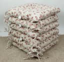 Rattani Sitzkissen Set 6x Beige Rose Stoff Mirha Leinen Bild 1