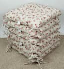 Rattani Sitzkissen Set 6x Beige Rose Stoff Mirha Leinen Bild 2