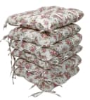 Rattani Sitzkissen Set 6x Klara 42x42 cm Rosa/Weiß Baumwolle Bild 1