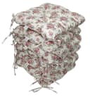 Rattani Sitzkissen Set 6x Klara 42x42 cm Rosa/Weiß Baumwolle Bild 2