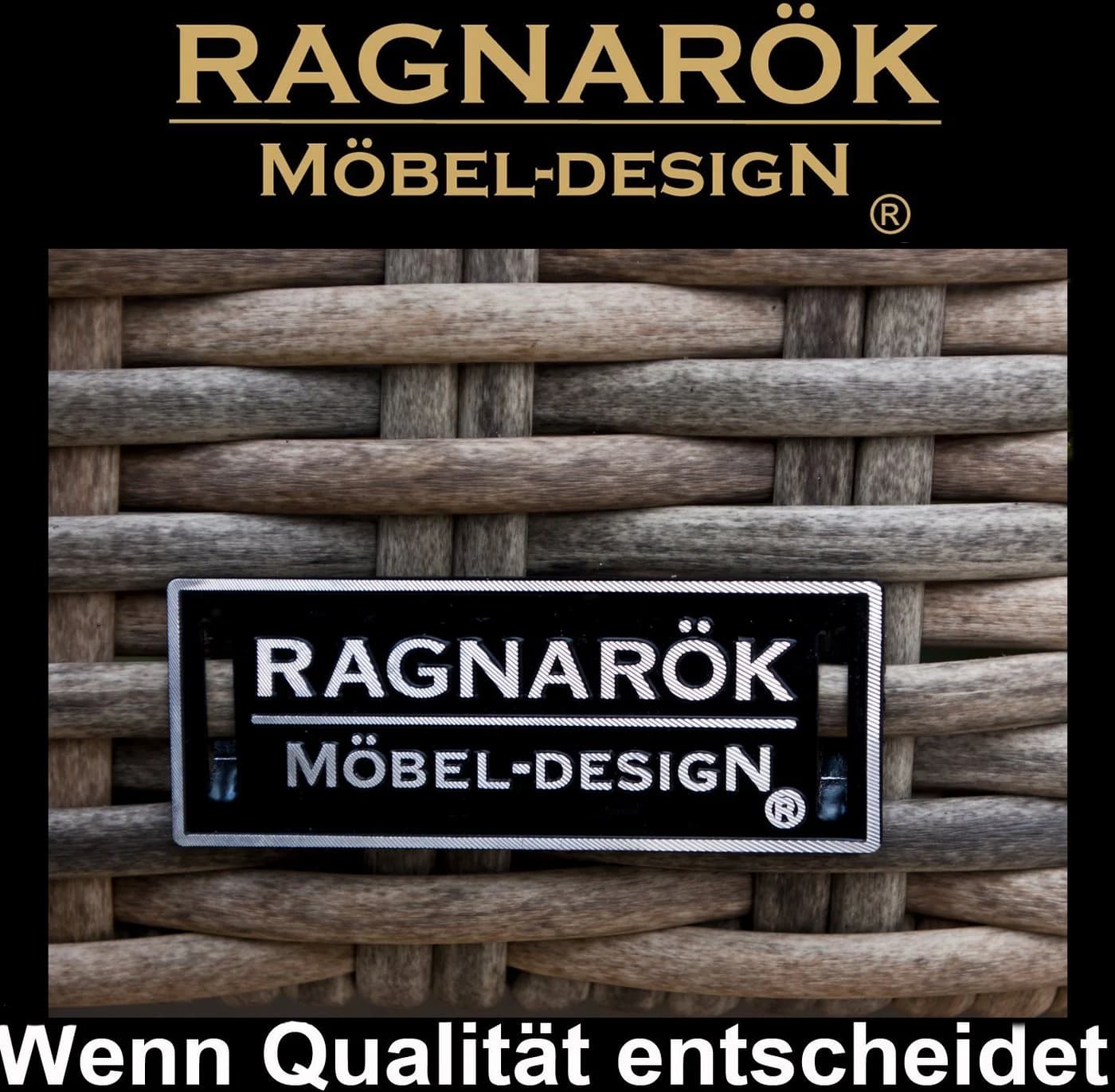 Ragnarök Möbel-Design Gartenlounge-Set Narvik Polyrattan Aluminium - Bild 3