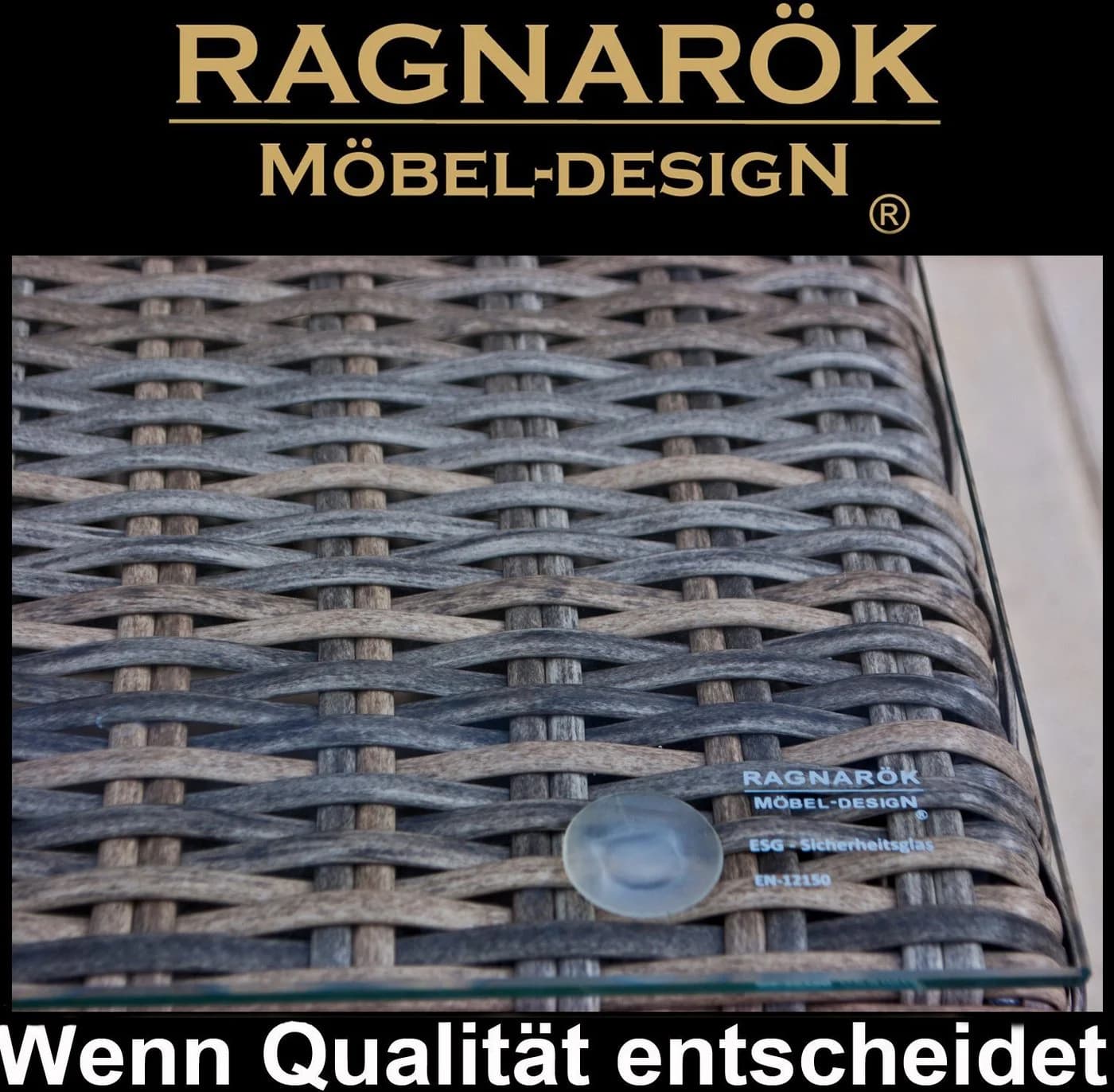 Ragnarök Möbel-Design Gartenlounge-Set Narvik Polyrattan Aluminium - Bild 5
