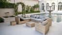 Ragnarök Gartenlounge-Set 12-tlg. Beige/Grau Polyrattan Aluminium Bild 4