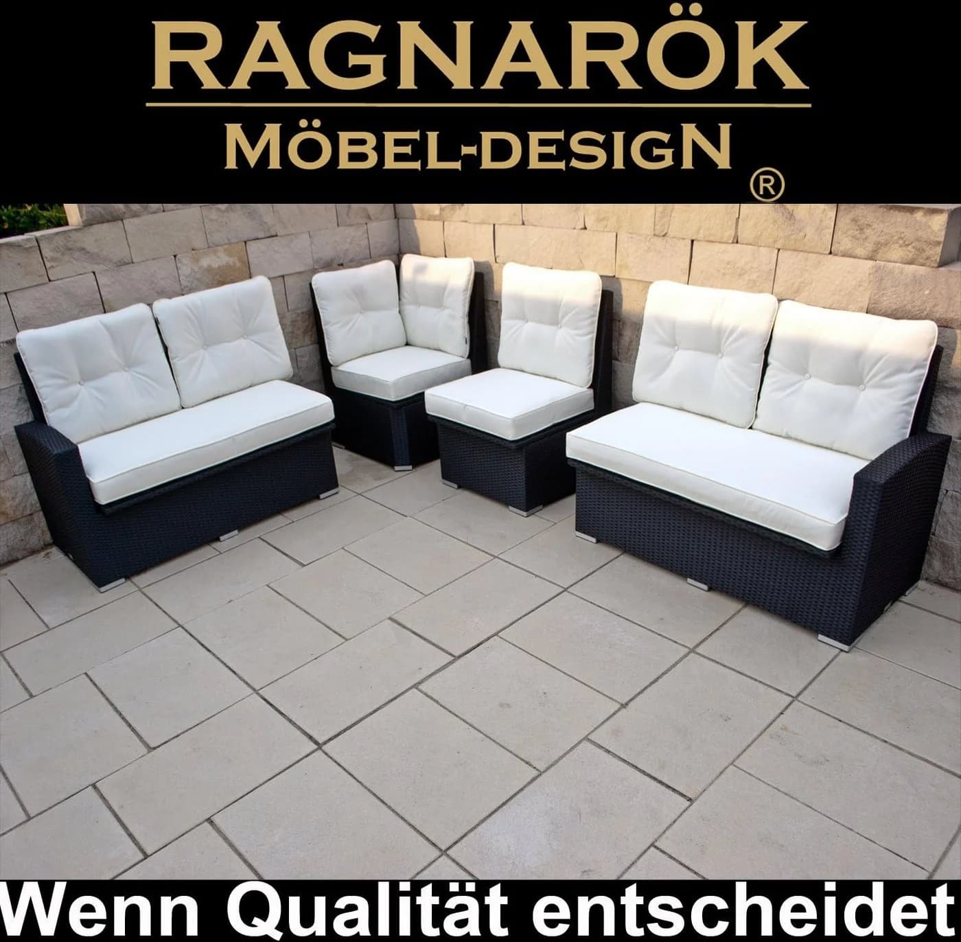 Ragnarök Möbel-Design Garten-Essgruppe Dining Lounge Wieland L Ecksofa Polyrattan