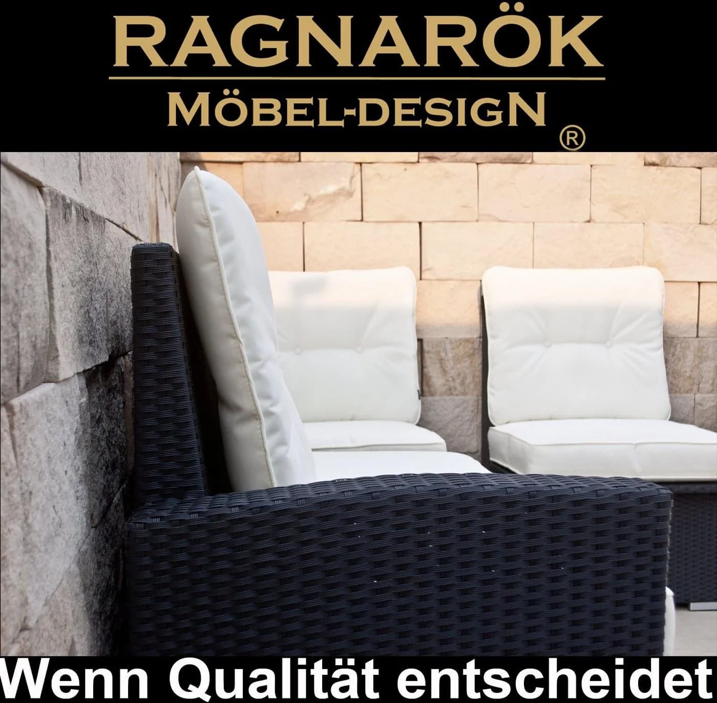 Ragnarök Möbel-Design Garten-Essgruppe Dining Lounge Wieland L Ecksofa Polyrattan - Bild 3
