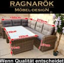 Ragnarök Gartenlounge-Set Wieland M mit Glasplatte und Stauraum Bild 3