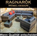 Ragnarök Möbel-Design Gartenlounge-Set Narvik Polyrattan Aluminium Bild 1