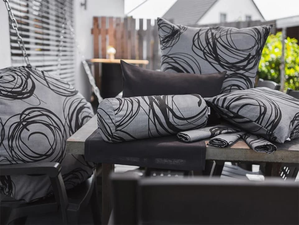 beties Kissenbezug Mystik Schwarz Silber 100% Baumwolle - Bild 5