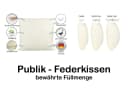 beties Federkissen Publik 2er Set Baumwolle Gänse- und Entenfedern Bild 1