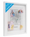PHOTOLINI Bilderrahmen 3D-Objektrahmen Weiß mit Passepartout Bild 2
