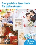 PHOTOLINI Bilderrahmen 3D-Objektrahmen Weiß mit Passepartout Bild 4