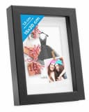 PHOTOLINI Bilderrahmen 3D-Objektrahmen Schwarz 15x20 cm mit Passepartout Bild 2