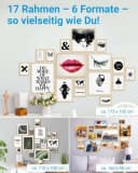 PHOTOLINI Bilderrahmen 17er Set No.2 Poster-Rahmen in verschiedenen Formaten für Einzelbilder Bild 1