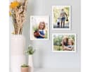 PHOTOLINI Bilderrahmen 3er Set Weiß Modern Acrylglas Bild 1