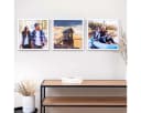 PHOTOLINI Bilderrahmen 3er Set Weiß Modern Acrylglas Bild 1