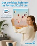 PHOTOLINI Bilderrahmen 3er Set Weiß Modern MDF Acrylglas Bild 1