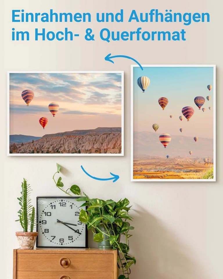 PHOTOLINI Bilderrahmen 3er Set Weiß Modern MDF Acrylglas - Bild 4