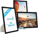 PHOTOLINI Bilderrahmen 3er Set Schwarz MDF Modern Bild 2