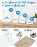 PHOTOLINI Bilderrahmen 15er Set Weiß MDF Acrylglas Bild 3
