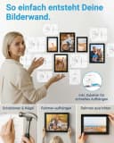 PHOTOLINI Bilderrahmen 15er Set Schwarz MDF Acrylglas Bild 5
