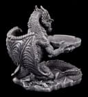 Figuren Shop GmbH Aschenbecher Schwarzer Drache Gothic Fantasy Figur Deko Bild 4