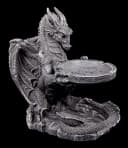 Figuren Shop GmbH Aschenbecher Schwarzer Drache Gothic Fantasy Figur Deko Bild 5
