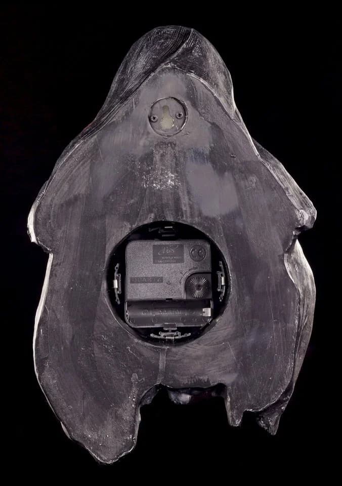 Figuren Shop GmbH Gothic Wanduhr Reaper "Die dunkelste Stunde" Kunststein - Bild 3