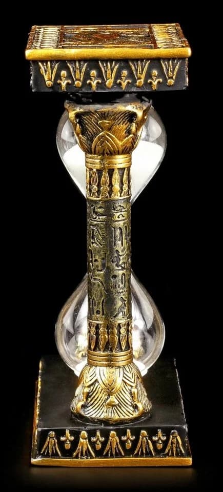 Figuren Shop GmbH Ägyptische Sanduhr mit Ankh und Auge des Ra - Deko - Bild 4